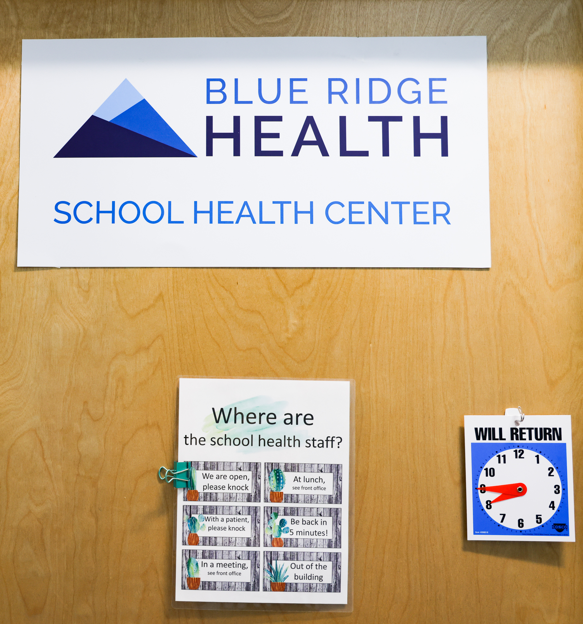 Blue Ridge health sign 
