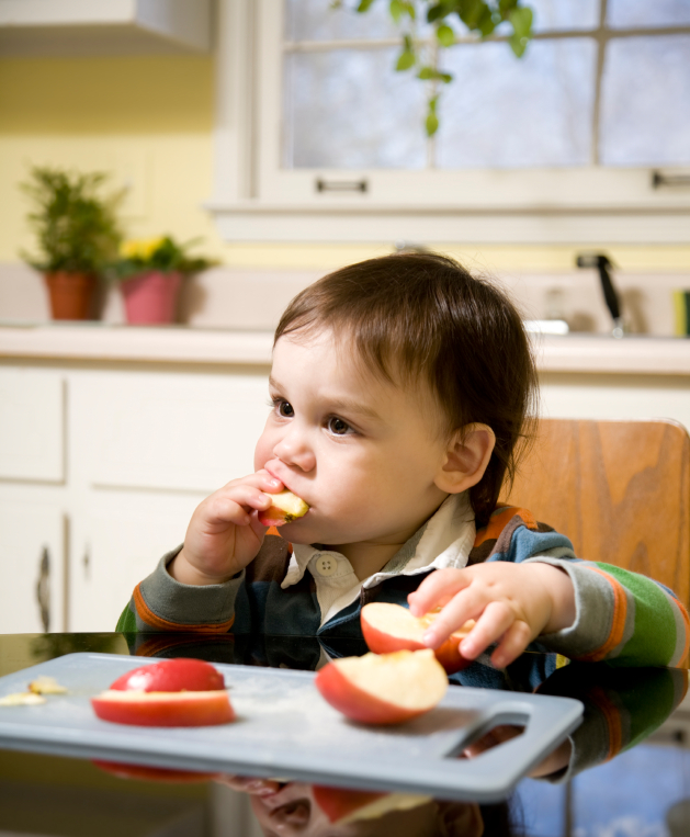 Baby Eating Apple