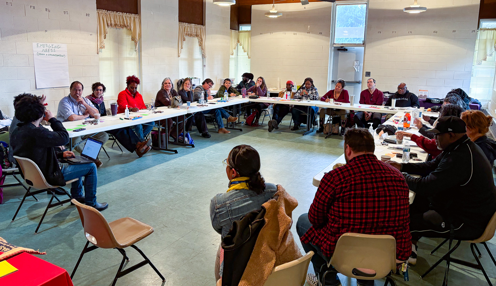 The United for Youth network gathers in early 2025, shortly after Hurricane Helene to discuss how to achieve the Bold Community Goal. 