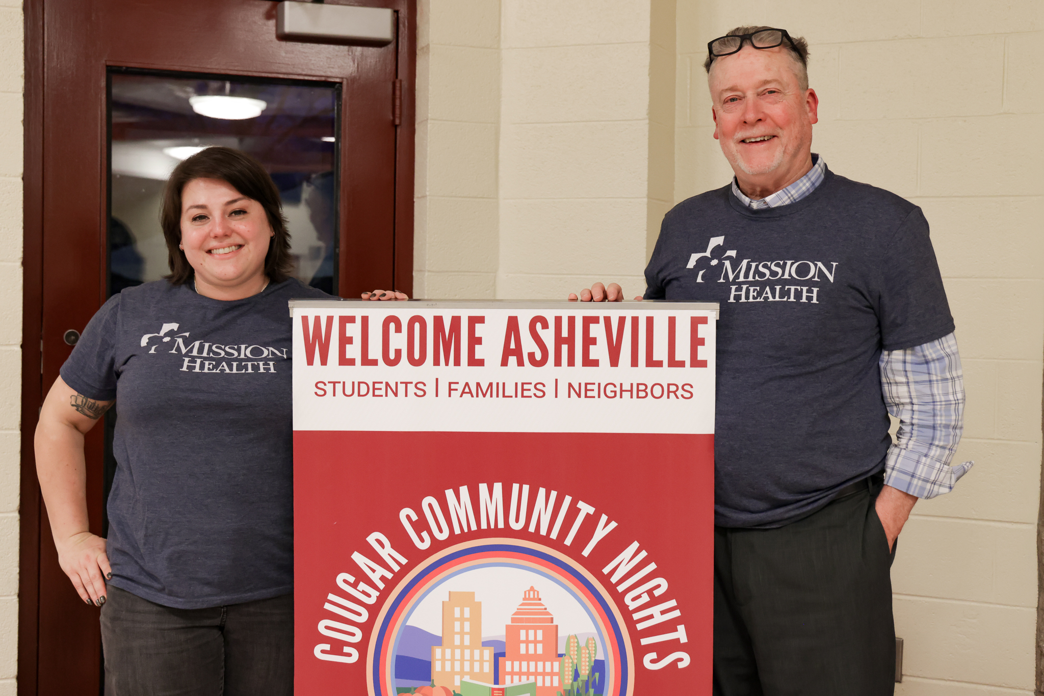 Mission Health employees volunteered their time and skills at Asheville High School Community Night