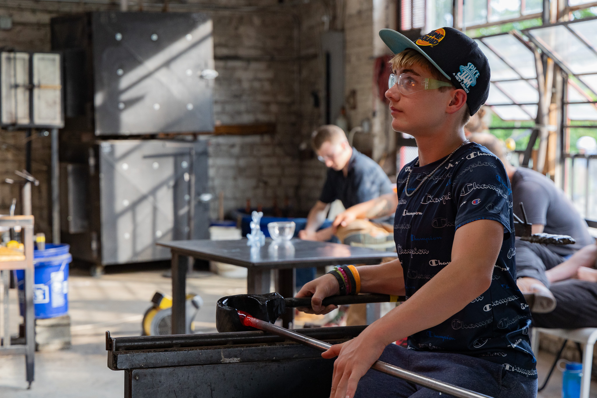 Glass blowing with Journeymen 