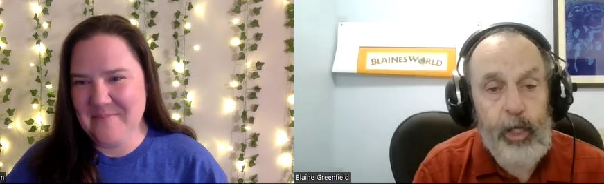 Audrey Blackburn with Blain Greenfield of BLAINESWORLD
