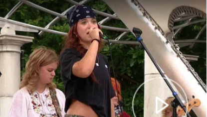 youth band performs at United for Youth Block Party